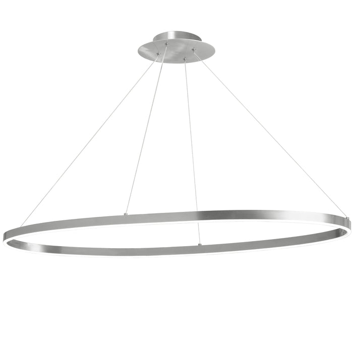 63w Horiz Chandelier, Sv With Wh Silicone Diffuser | CIR-4463C-SV