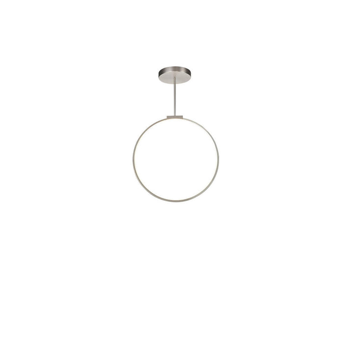 Kuzco Lighting Inc Cirque 24-in Brushed Nickel LED Pendant