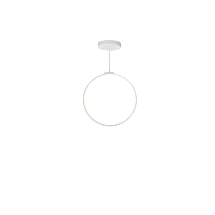 Cirque 24-in White Led Pendant | PD82524-WH