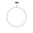 Cirque 60-in Black Led Pendant | PD82560-BK