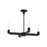 Alora Claire 25-in Matte Black 4 Lights Chandeliers