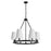  6 Light  Incandescent Chandelier, Mb W/ Wh Shades | CLB-306C-MB-790