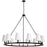  12 Light  Incandescent Chandelier, Mb W/ Wh Shades | CLB-5212C-MB-790