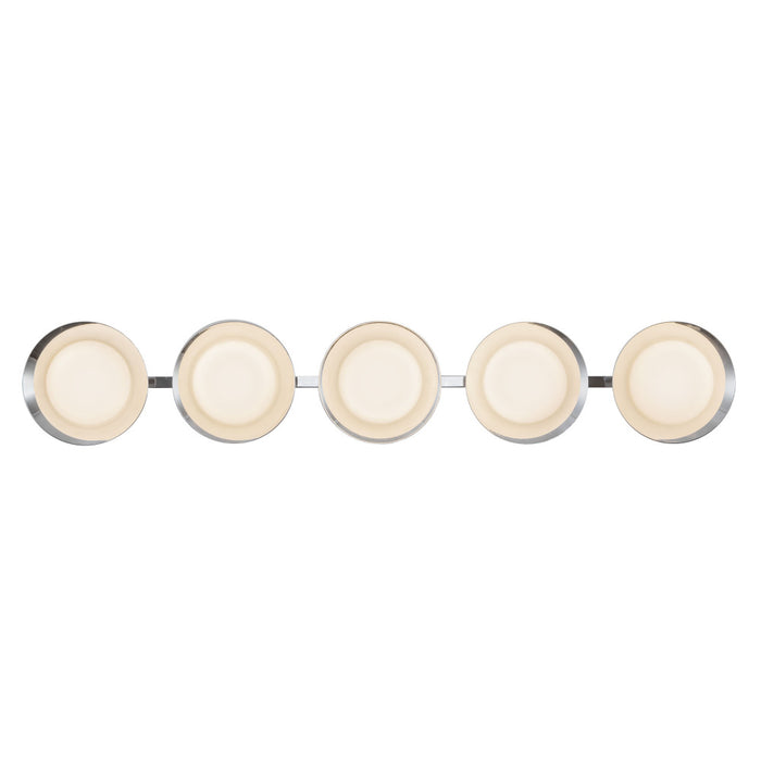Cleo 36-in Silver Dimmable Led Bathroom Vanity Light | VL77936-CH/OP