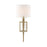 Crystorama Clifton 1 Light Aged Brass Sconce