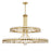 Clover 24 Light Aged Brass Two-tier Chandelier | CLO-8890-AG