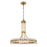 Crystorama Clover 8 Light Aged Brass Chandelier