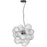 6 Light  Pendant, Mb W/ Clr Spiral Glass | CLZ-206P-MB