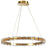 34w Chandelier, Agb W/ Clear Acrylic | CMA-2428LEDC-AGB