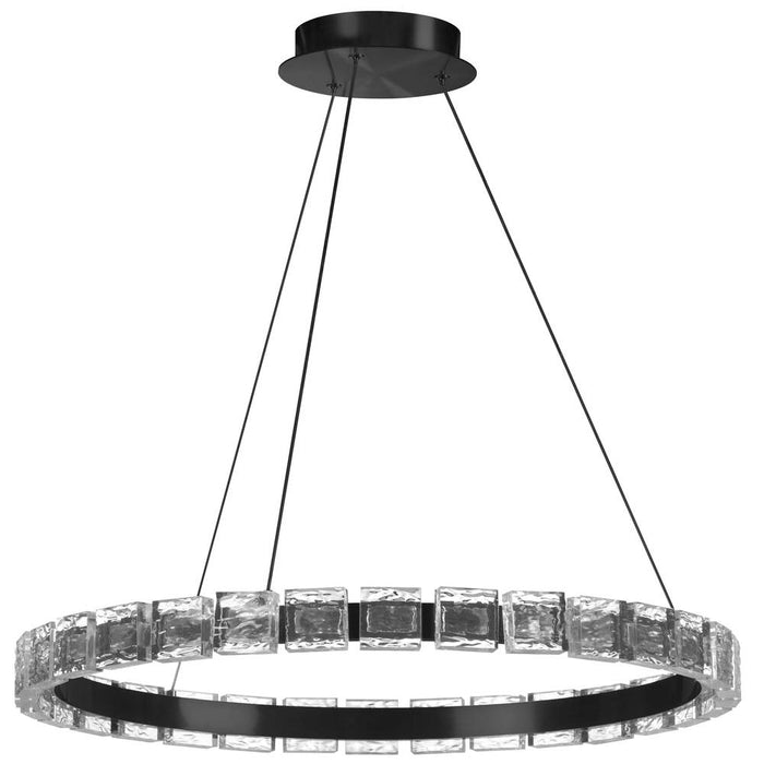 34w Chandelier, Mb W/ Clear Acrylic | CMA-2428LEDC-MB