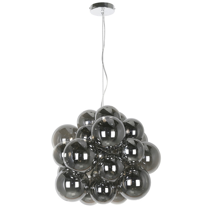  6 Light  Halogen Pendant, Pc W/ Smoked Glass | CMT-206P-SM-PC