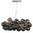  10 Light  Horiz. Pendant, Pc W/ Smoked Glass | CMT-418HP-SM-PC