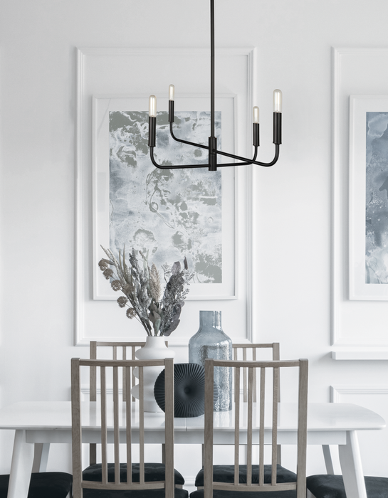  4 Light  Chandelier, Mb | CNA-244C-MB