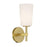 Crystorama Colton 1 Light Aged Brass Sconce