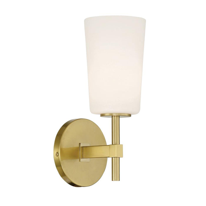 Crystorama Colton 1 Light Aged Brass Bathroom Vanity