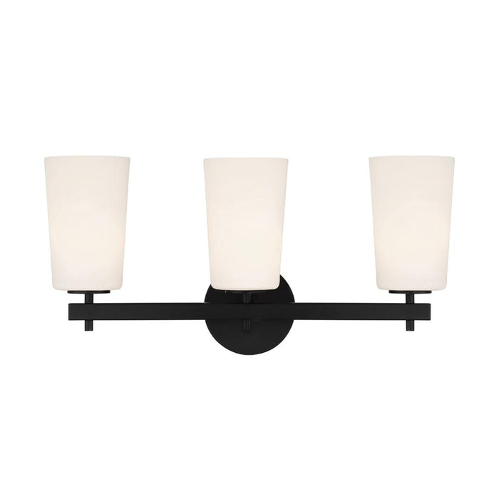 Crystorama Colton 3 Light Black Bathroom Vanity