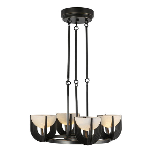 Colette 22-in Urban Bronze/alabaster Led Chandelier | CH362423UBAR-UNV