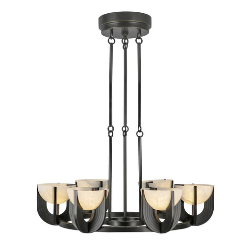Colette 27-in Urban Bronze/alabaster Led Chandelier | CH362627UBAR-UNV