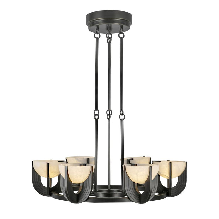 Colette 27-in Urban Bronze/alabaster Led Chandelier | CH362627UBAR-UNV