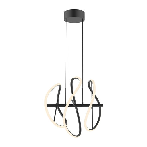 Collide 16-in Black Led Pendant | PD96416-BK
