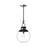 Alora Copperfield 12-in Chrome/Clear Glass 1 Light Pendant