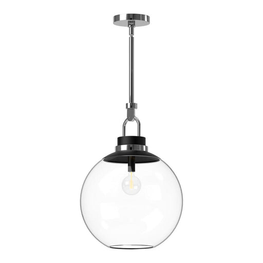 Alora Copperfield 16-in Chrome/Clear Glass 1 Light Pendant