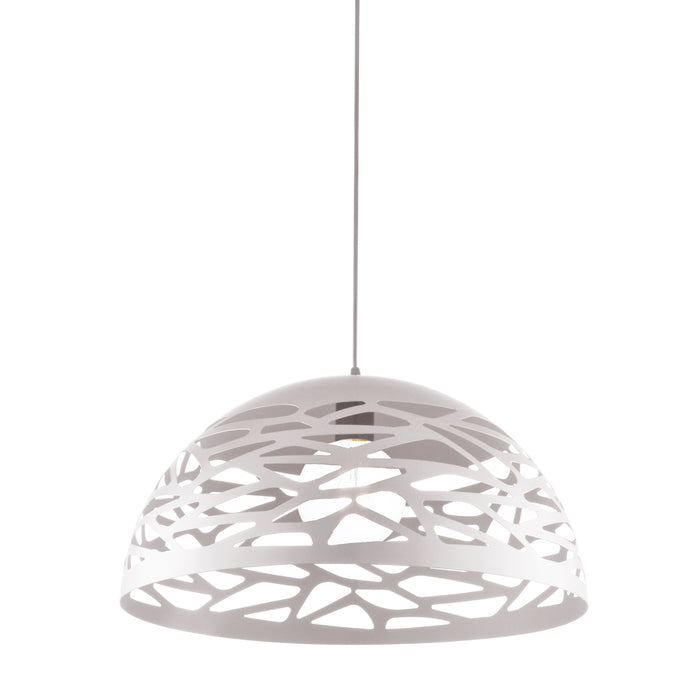 1lt Pendant, Matte White Finish | COR-161P-WH