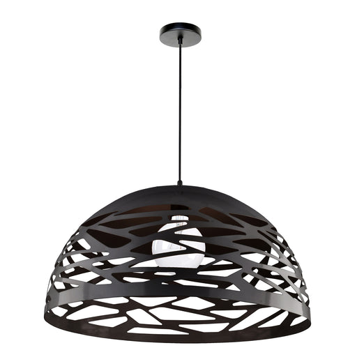 1lt Pendant, Matte Black Finish | COR-201P-BK