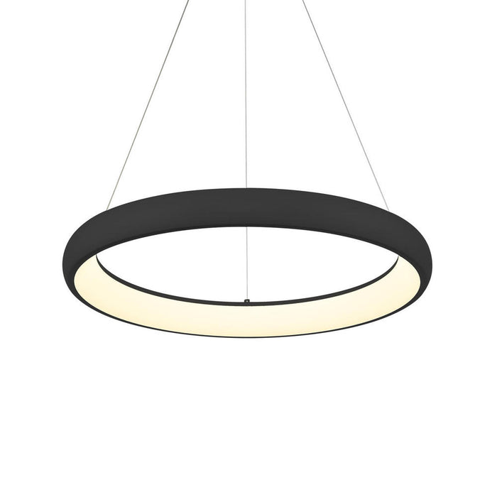 Cortana 24-in Black Led Pendant | PD82724-BK