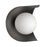 1lt Wall Sconce Matte Black Finish | CRT-61W-MB
