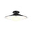 Cruz 15-in Metal - Black/white Led Flush Mount | FM22815-BK/WH