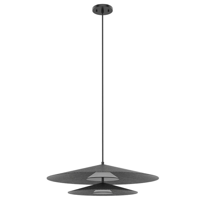 Cruz 24-in Felt - Gray Led Pendant | PD22907-GY