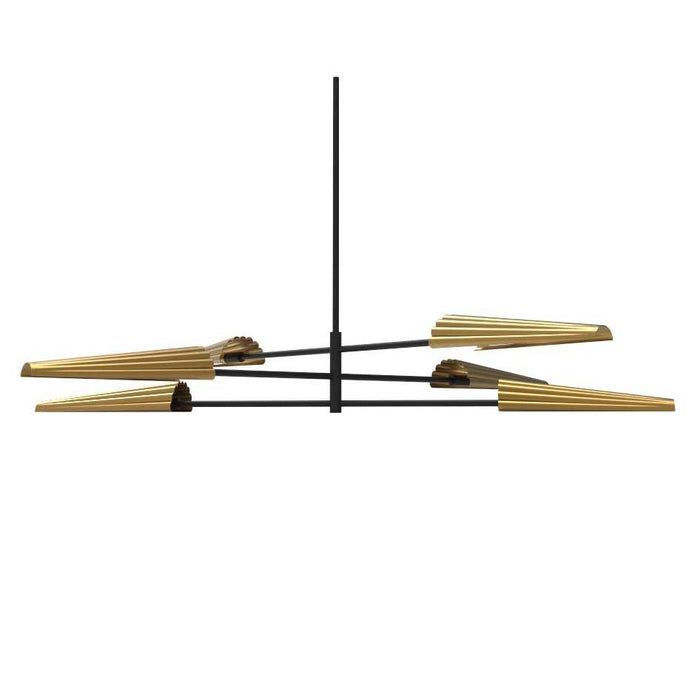  6 Light  Incan 3-tier Chandelier, Mb & Agb | CSE-476C-MB-AGB