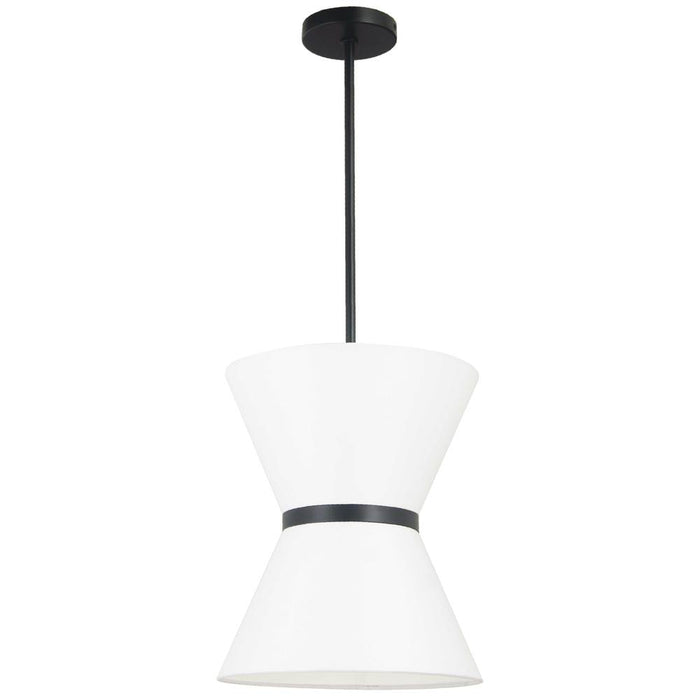 1lt Incandescent Pendant, Mb W/ Wh Shade | CTN-121P-MB-790
