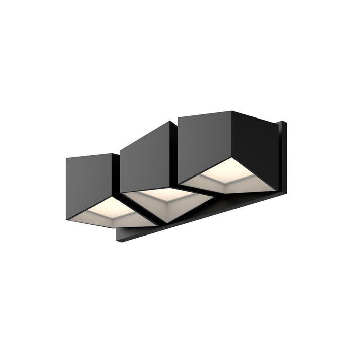 Cubix 18-in Black/white Led Vanity | VL31218-BK/WH