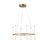 36w Chandelier, Agb W/ Wh Acrylic Diffuser | CVT-2436C-AGB