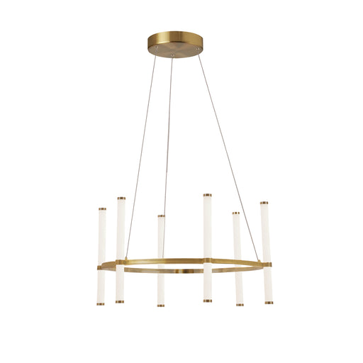 36w Chandelier, Agb W/ Wh Acrylic Diffuser | CVT-2436C-AGB