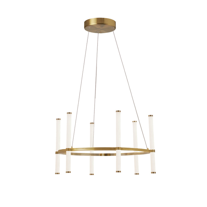 36w Chandelier, Agb W/ Wh Acrylic Diffuser | CVT-2436C-AGB