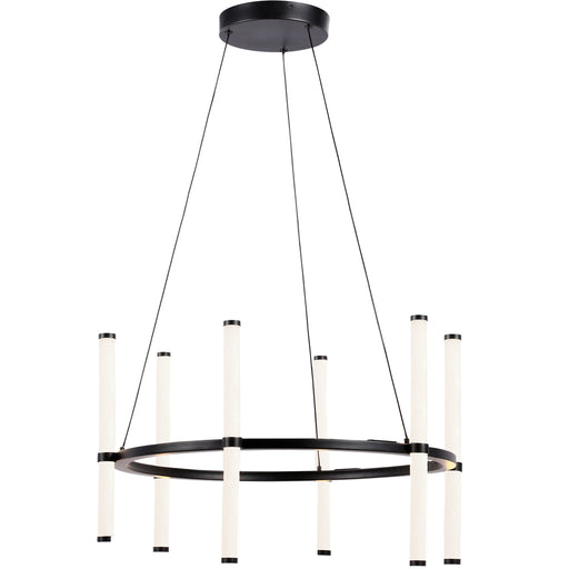 36w Chandelier, Mb W/ Wh Acrylic Diffuser | CVT-2436C-MB