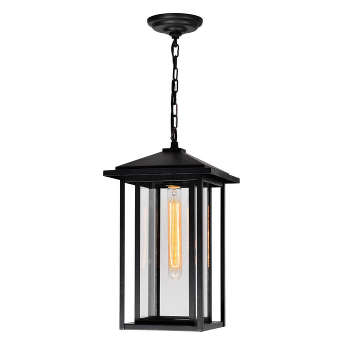 Crawford 1 Light Black Outdoor Hanging Light | 0417P9-1-101