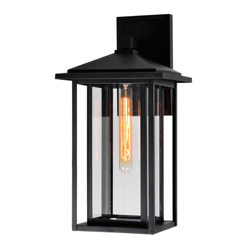 Crawford 1 Light Black Outdoor Wall Light | 0417W9-1-101
