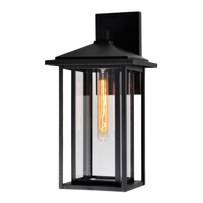 Crawford 1 Light Black Outdoor Wall Light | 0417W9-1-101