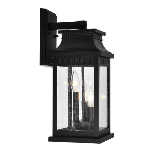CWI Lighting Milford 3 Light Outdoor Black Wall Lantern