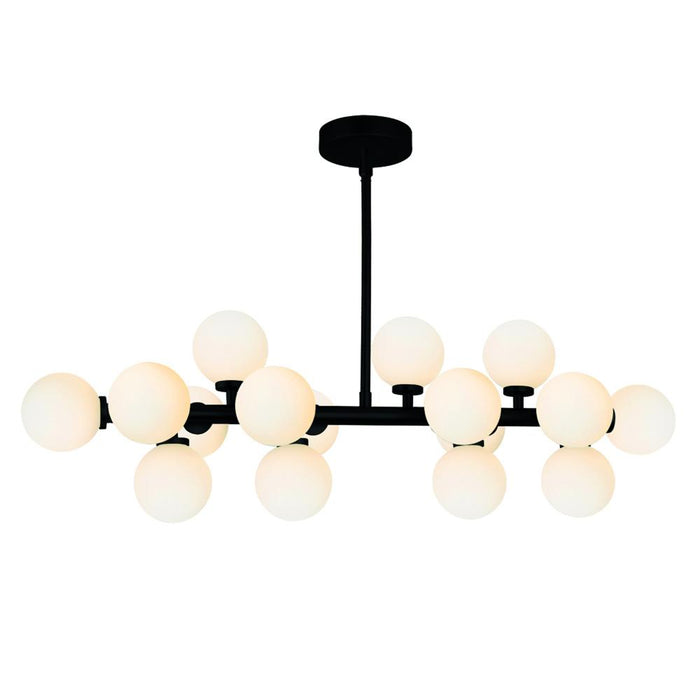 Arya 16 Light Chandelier With Black Finish | 1020P36-16-101