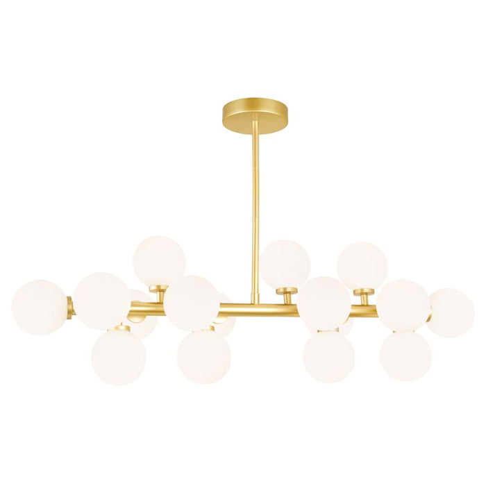 Arya 16 Light Chandelier With Satin Gold Finish | 1020P36-16-602