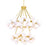 Arya 70 Light Chandelier With Satin Gold Finish | 1020P39-70-602