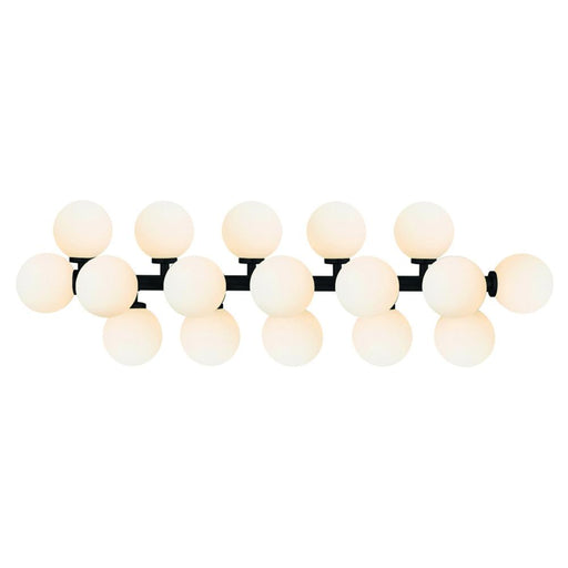 Arya 17 Light Wall Sconce With Black Finish | 1020W36-17-101