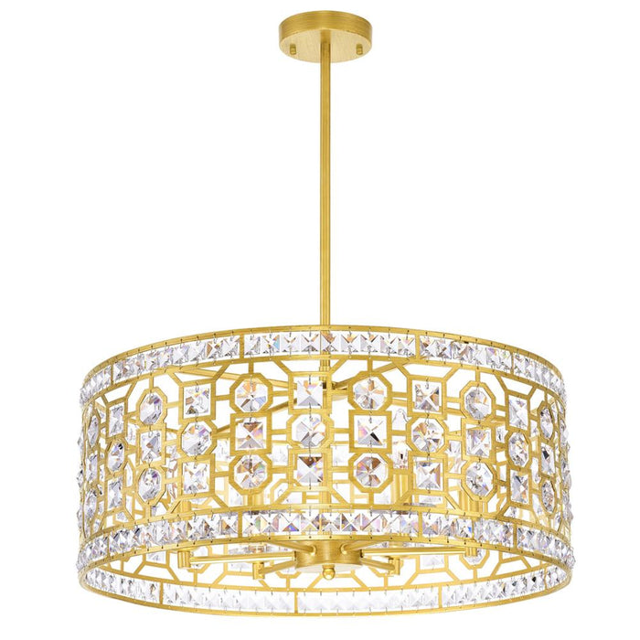 CWI Lighting Belinda 6 Light Chandelier With Champagne Finish