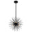 Savannah 6 Light Chandelier With Black Finish | 1034P16-6-101