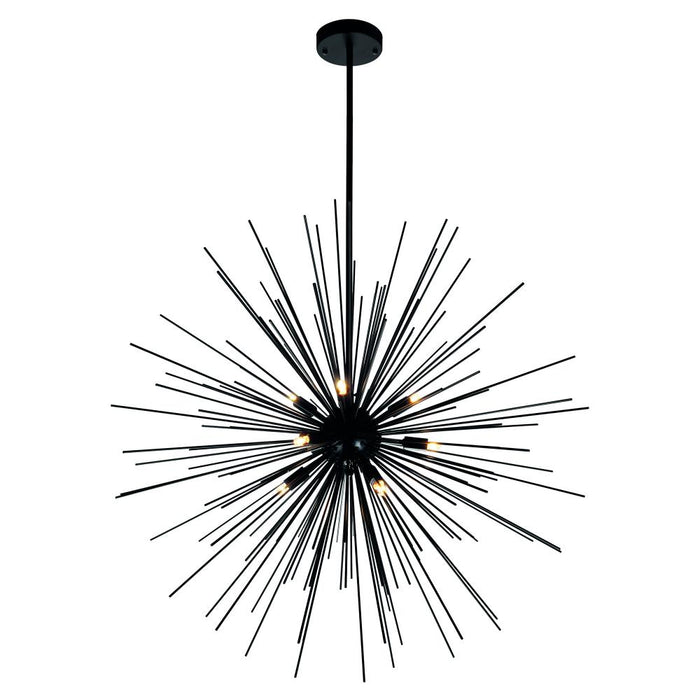 Savannah 9 Light Chandelier With Black Finish | 1034P30-9-101